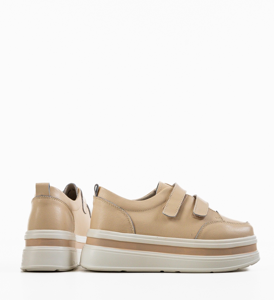Pantofi Casual Akoste Bej - Confort și Stil - imagine 5
