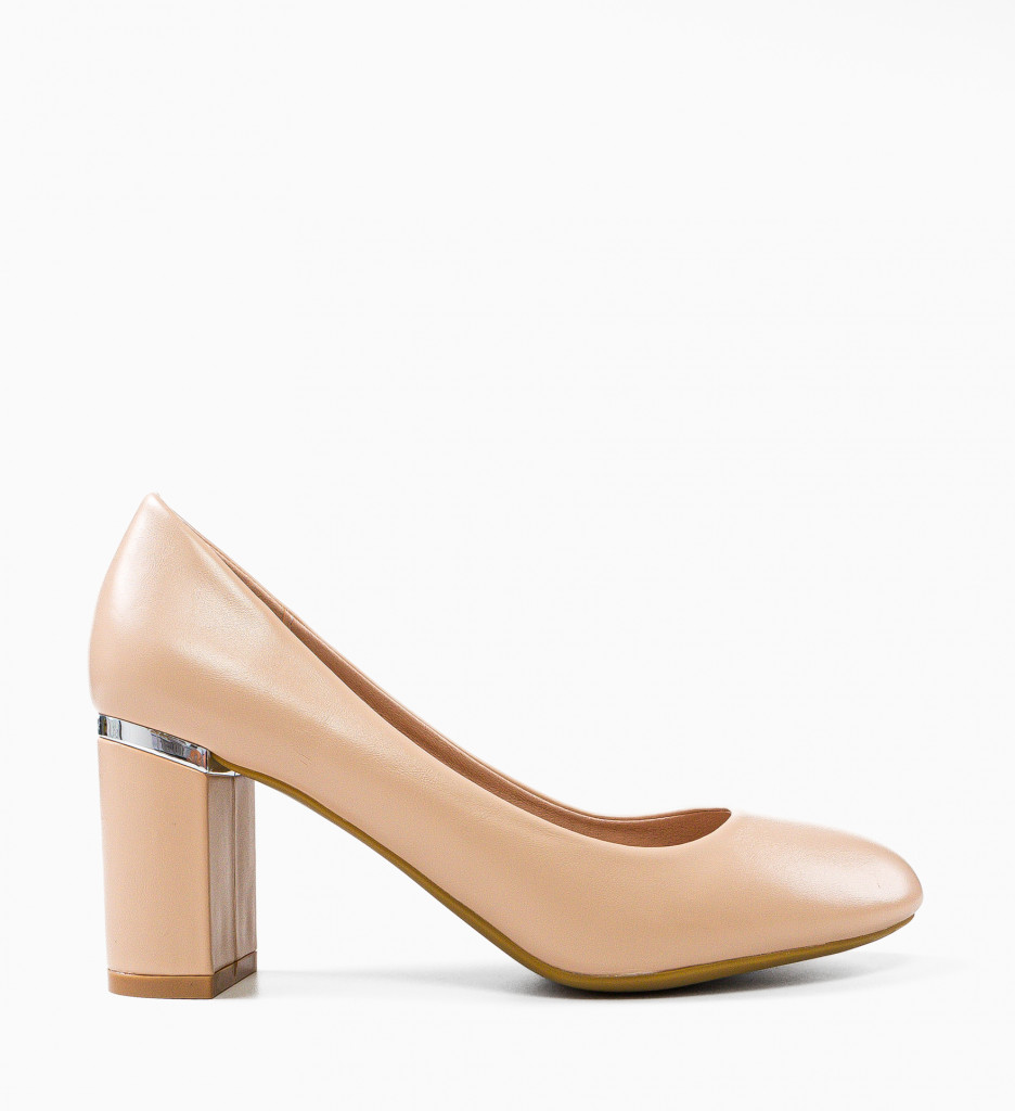 Pantofi cu Toc Eleganți Ryouta Bej - imagine 2