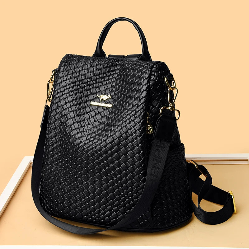 Rucsac de dama Delis Xiomara GT2854 antifurt, Negru - imagine 3