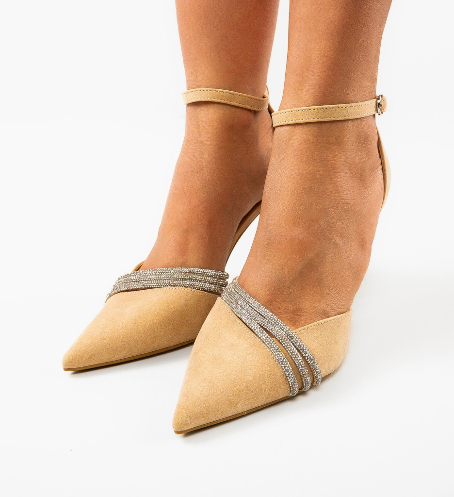 Pantofi cu Toc Jagger Bej - Eleganță Asigurată - imagine 3