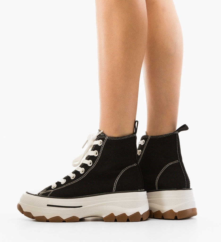 Sneakers Dama Blait Negri - Confort si Stil - imagine 2