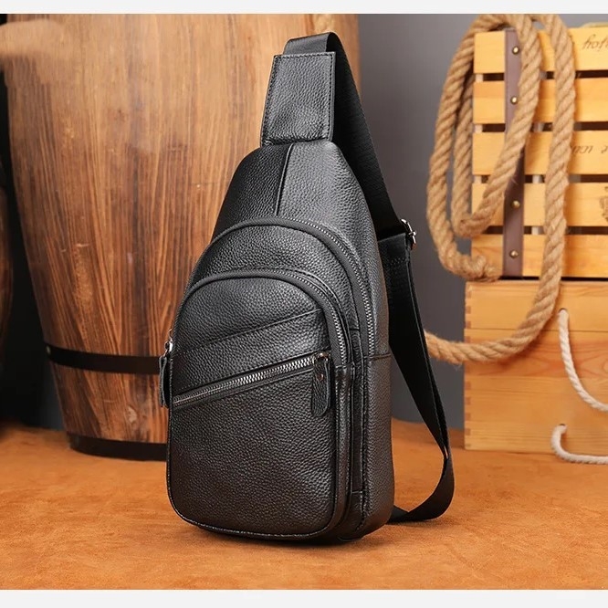 Geantă Umar Delis Piele Naturală Bărbați - imagine 4