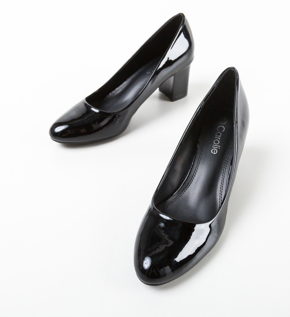 Pantofi Odom Negri cu Toc - Eleganță și Stil - imagine 5