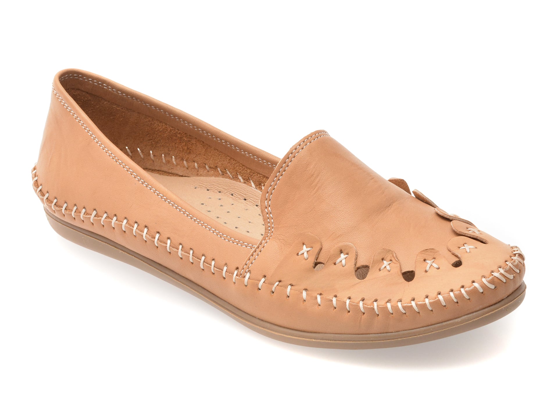 Flavia Passini Pantofi Piele Naturală Maro - imagine 2