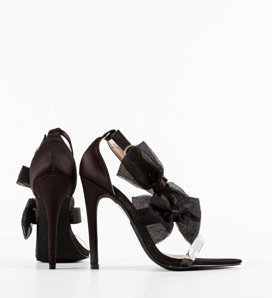 Sandale cu toc Jagoda Negre - Eleganță și Confort - imagine 6