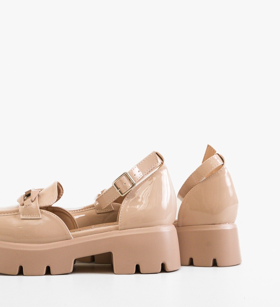 Pantofi Casual Dama Karmel Bej Confort & Stil - imagine 2