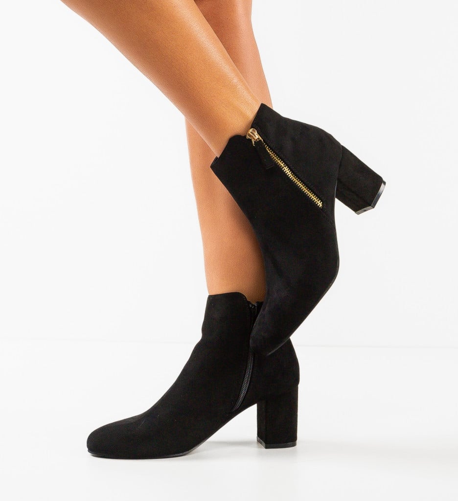 Botine Dama Kaiden Negre - Eleganță și Confort - imagine 4