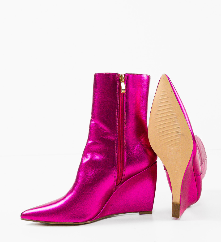 Botine Dama Delila Fuchsia - Eleganță Vibrantă - imagine 7