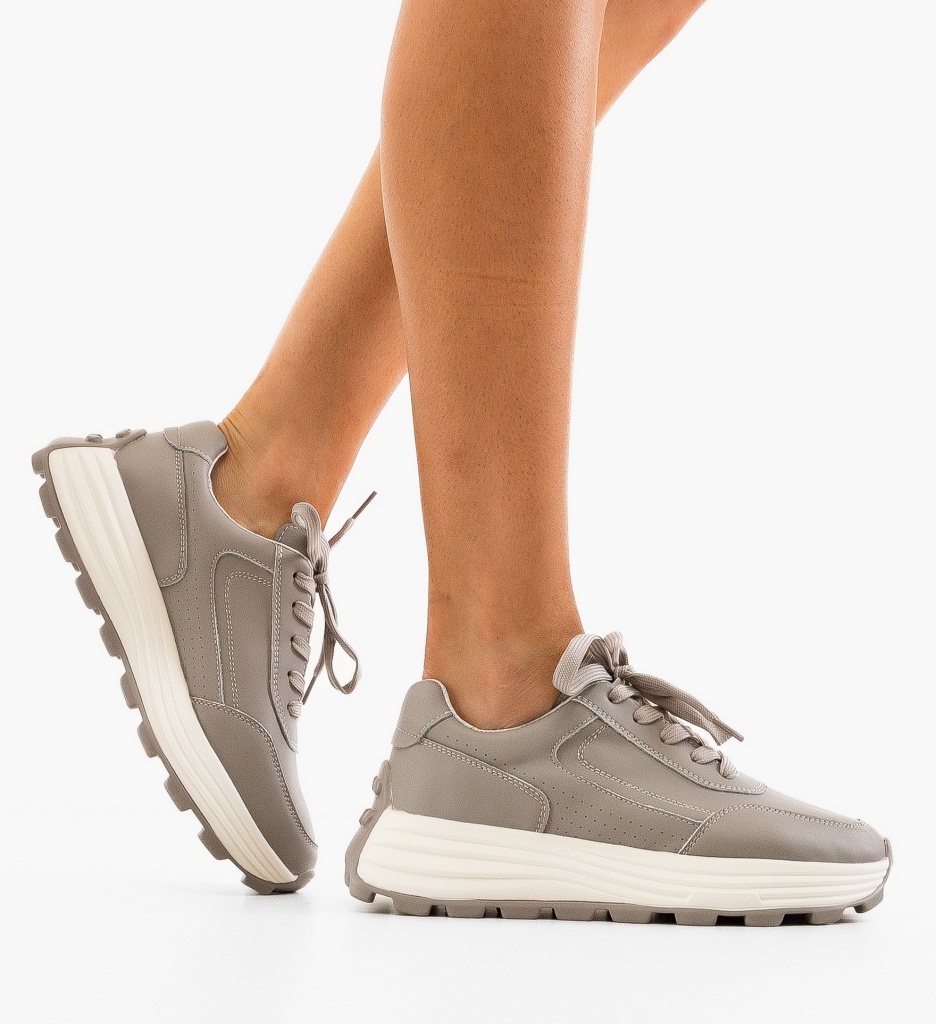 Sneakers Lelalo Dama Gri - Confort Urban - imagine 2