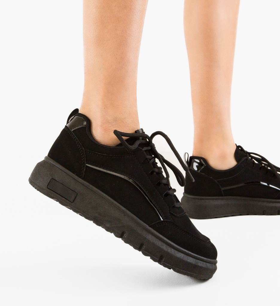 Sneakers Dama Elys Negru - Confort & Stil