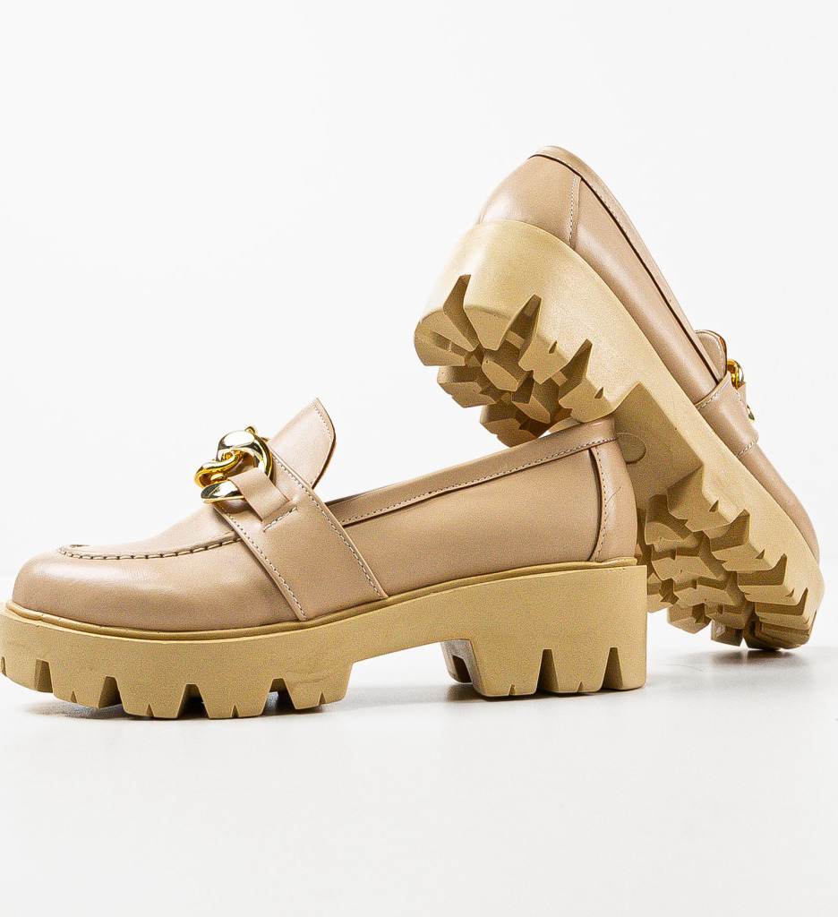 Pantofi Dama Gely Bej 2 - Confort și Eleganță Casual - imagine 3