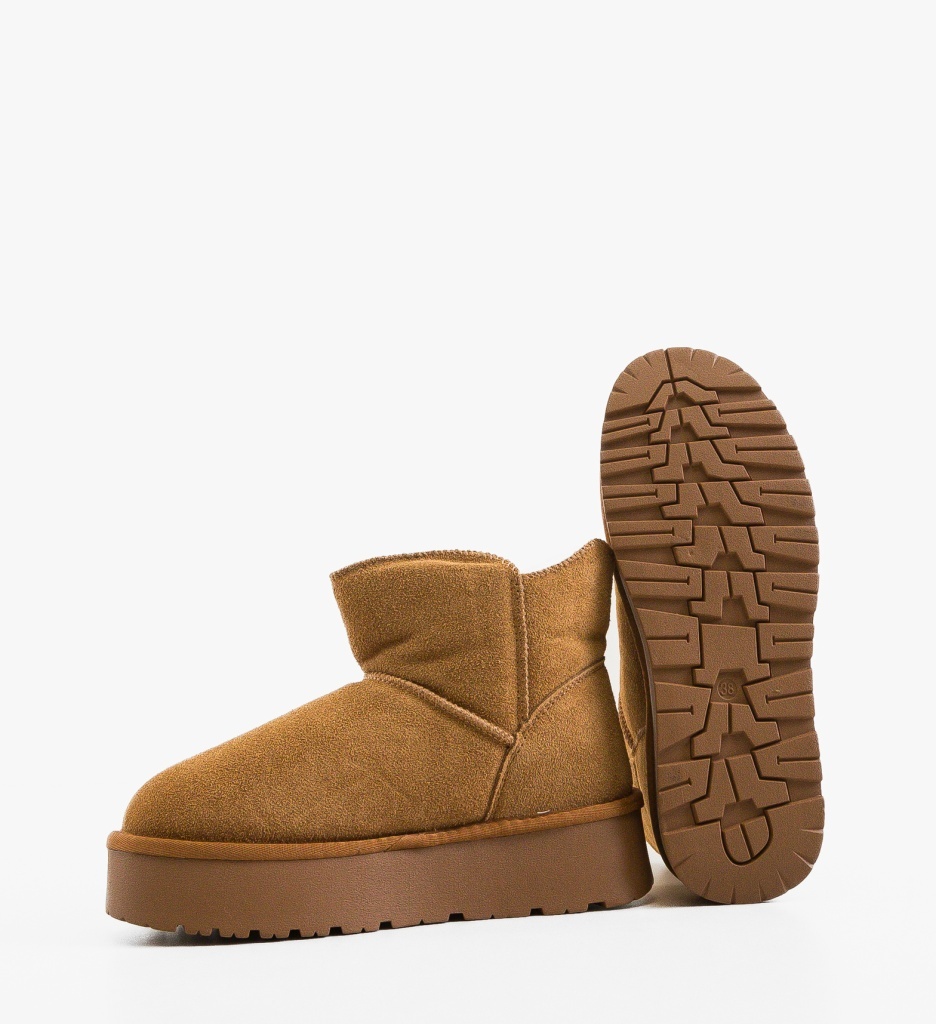 Cizme Ug Tieme Camel Depurtat - Confort & Stil - imagine 5