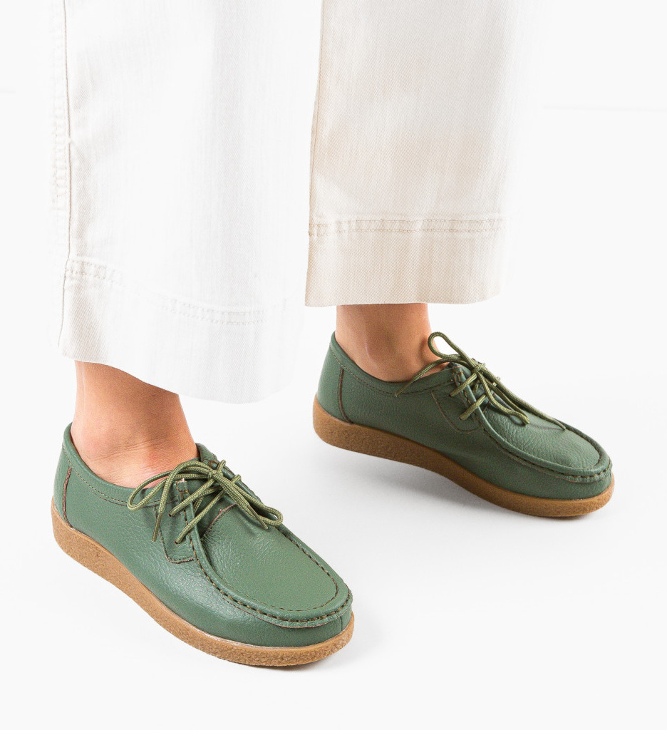 Pantofi Casual Neca Verzi | Confort Zilnic - imagine 4