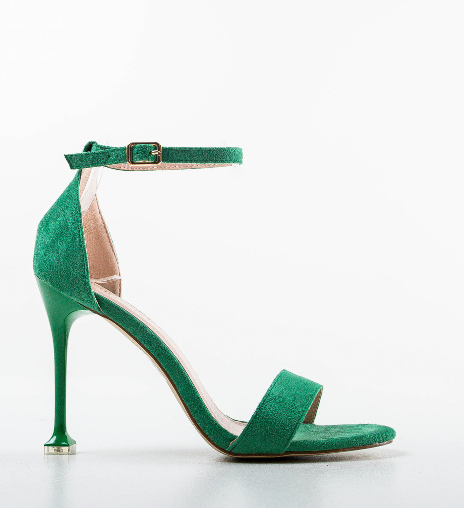 Sandale Brock Verzi cu Toc Elegante - imagine 4