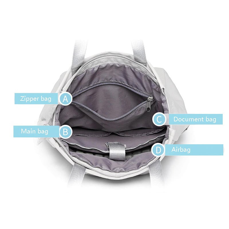 Rucsac Pfy Cazimira Negru Impermeabil cu USB - imagine 6