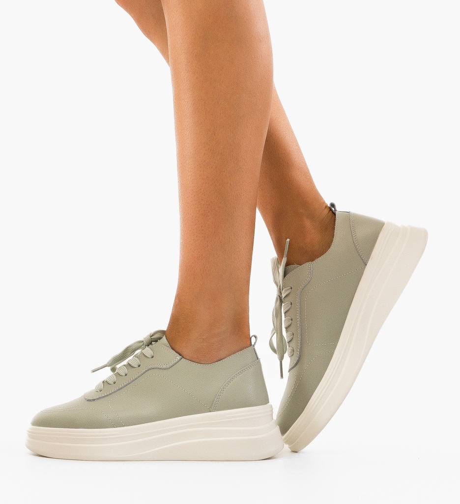 Sneakers Dama Haley Verzi | Confort și Stil - imagine 2