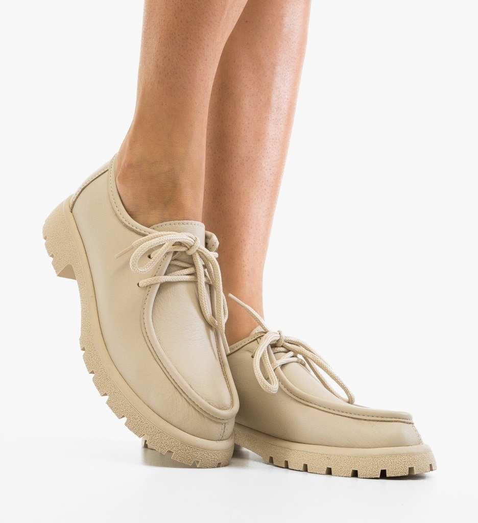 Pantofi Casual Dama Palome Bej | Confort & Stil - imagine 5