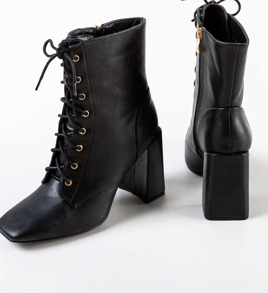 Botine Dama Rupert Negre - Stil si Confort - imagine 8