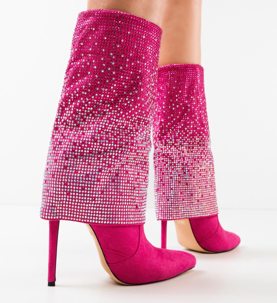 Cizme Dama Jim Fuchsia - Eleganță și Stil - imagine 4