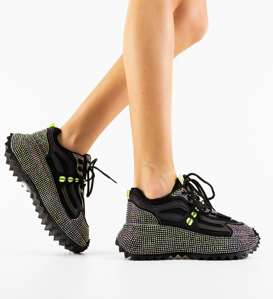 Sneakers Dama Davaa Negri - Confort și Stil - imagine 2