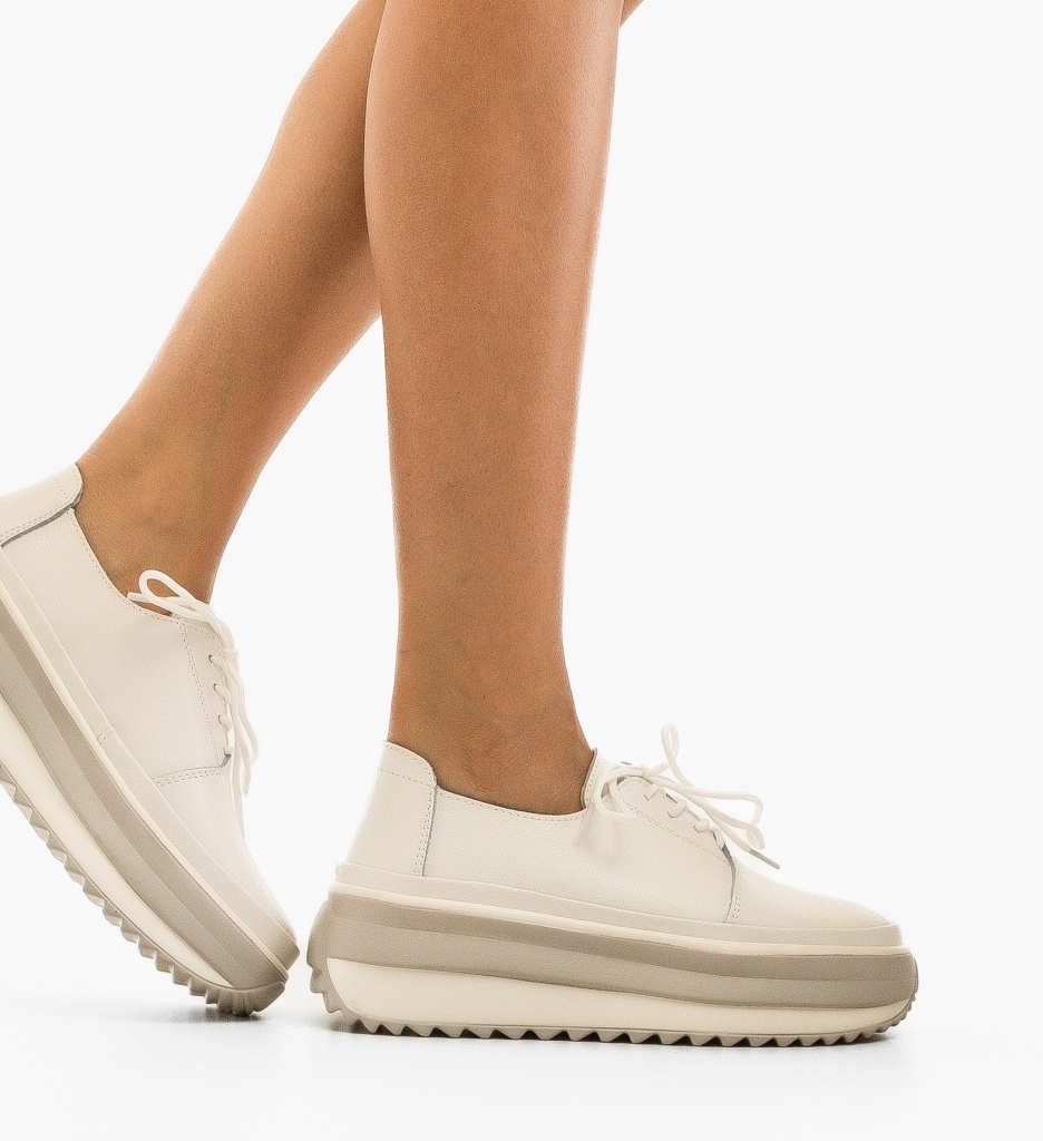 Pantofi Casual Albi | Stil și Confort Zilnic - imagine 2