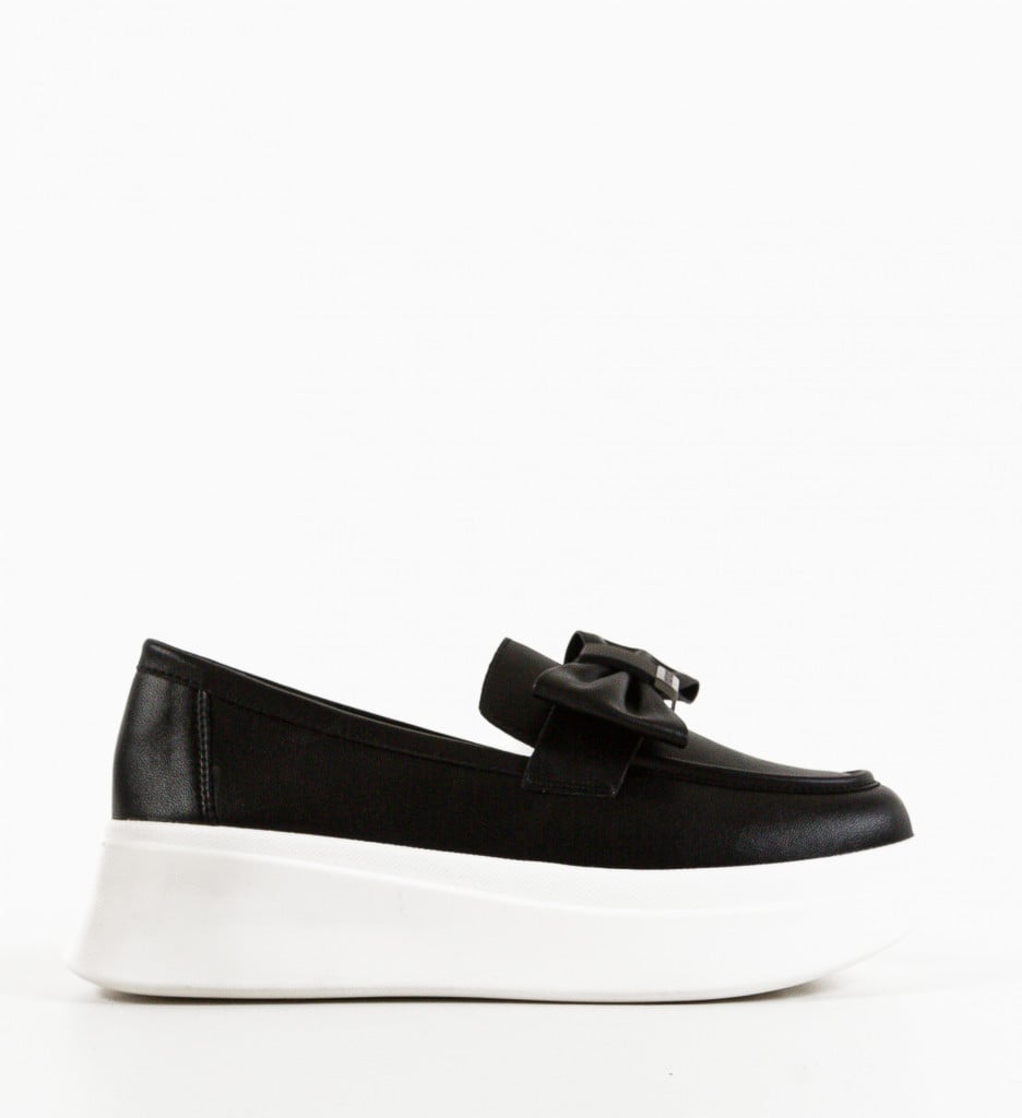 Pantofi Casual Dama Volga Negri | Confort & Stil - imagine 5