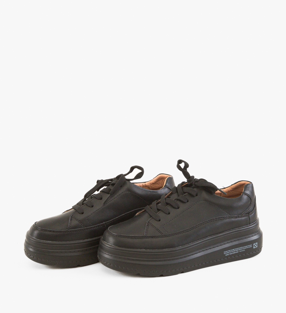 Sneakers Dama Moon Negri | Stil si Confort - imagine 8