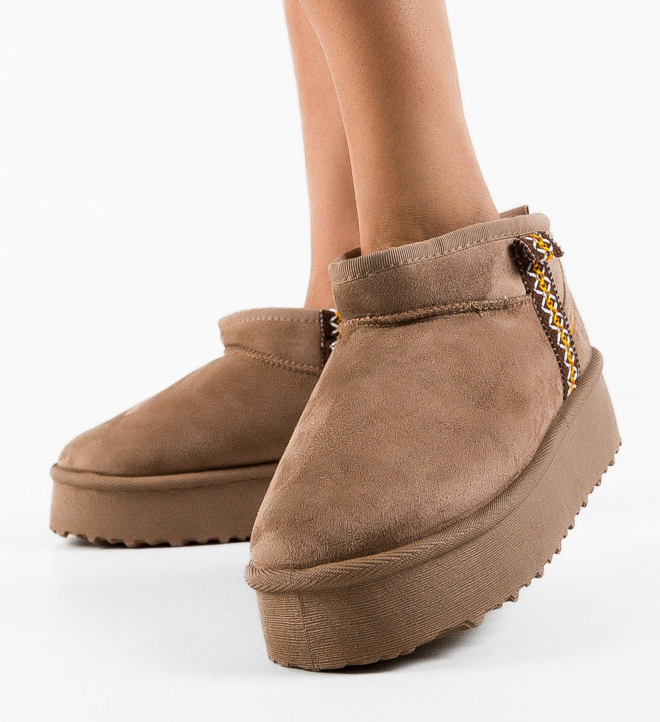 Cizme Ug Bar Khaki - Confort Termic Superior - imagine 4