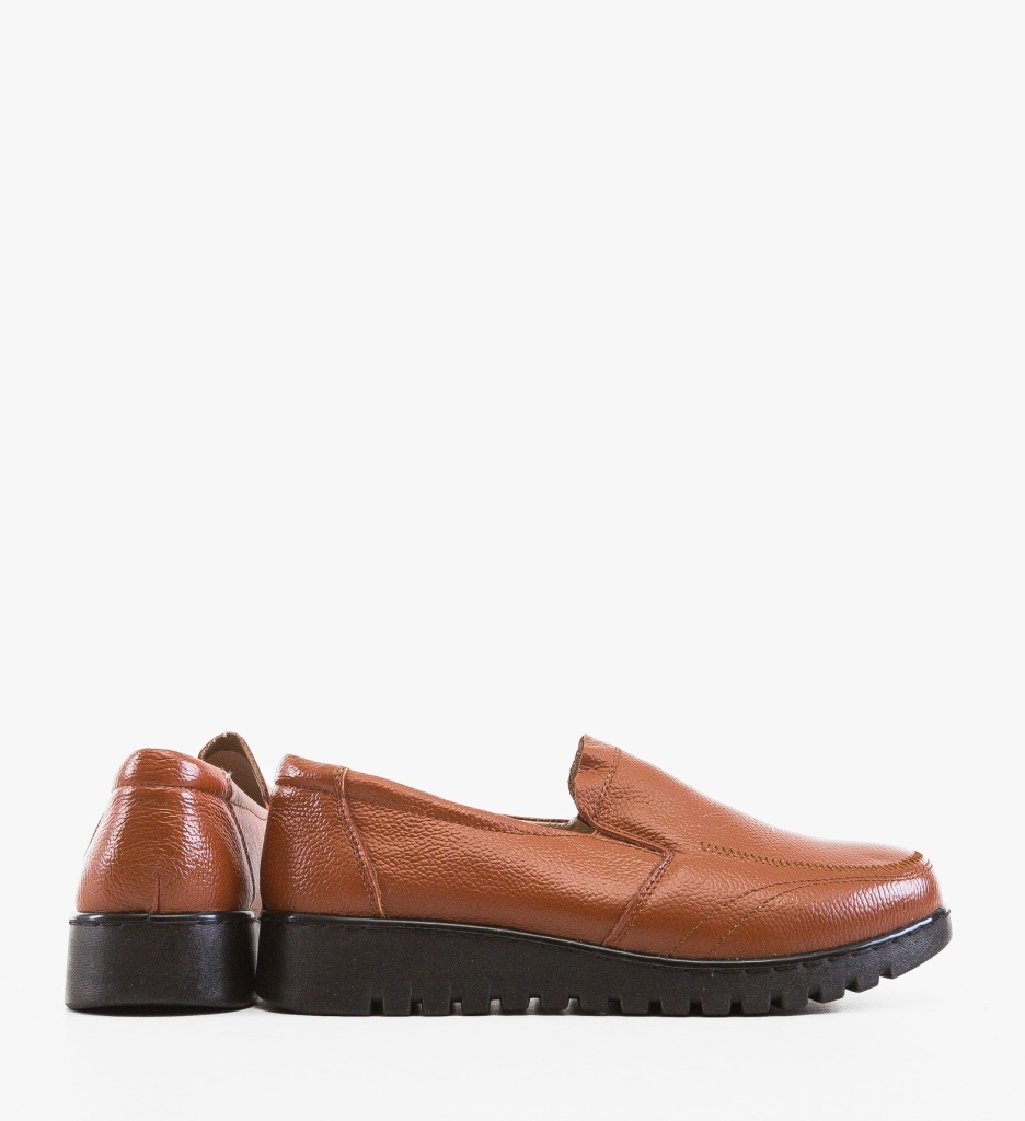 Pantofi Casual Gherghy Camel Eleganți - imagine 5