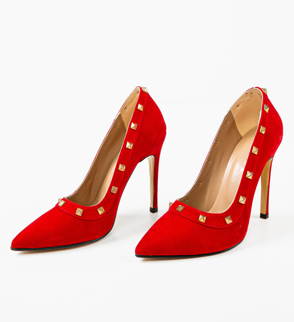 Pantofi cu Toc Laylo Rosii | Eleganță și Stil - imagine 6