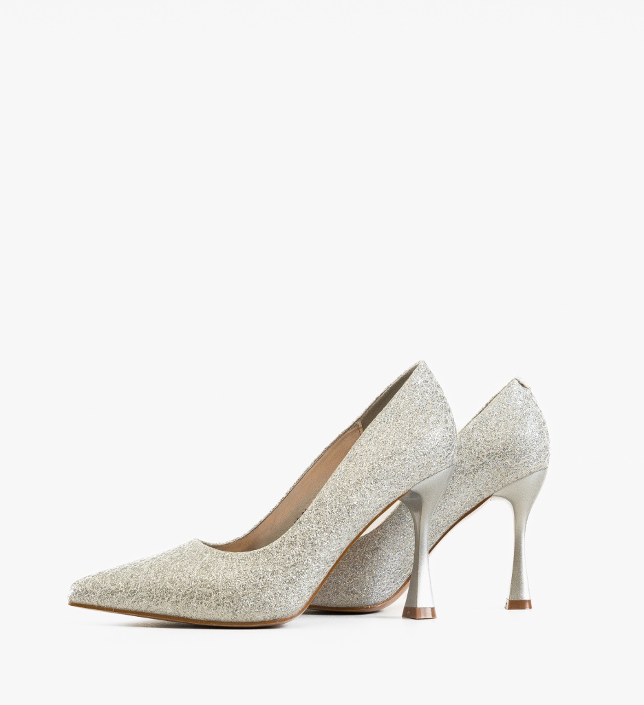 Pantofi Stiletto Argintii Bridie - Eleganță și Stil - imagine 2