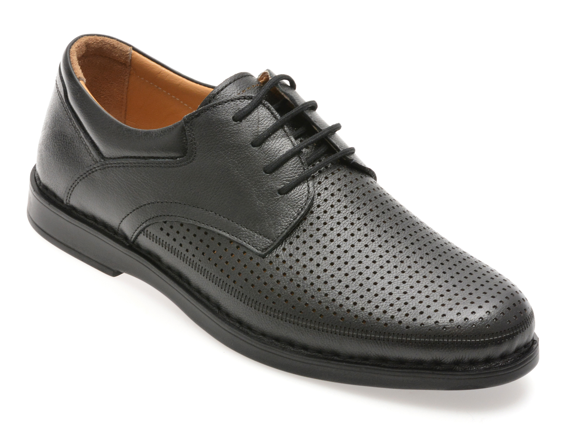 Pantofi SHOWMAN negri din piele naturală SH5001