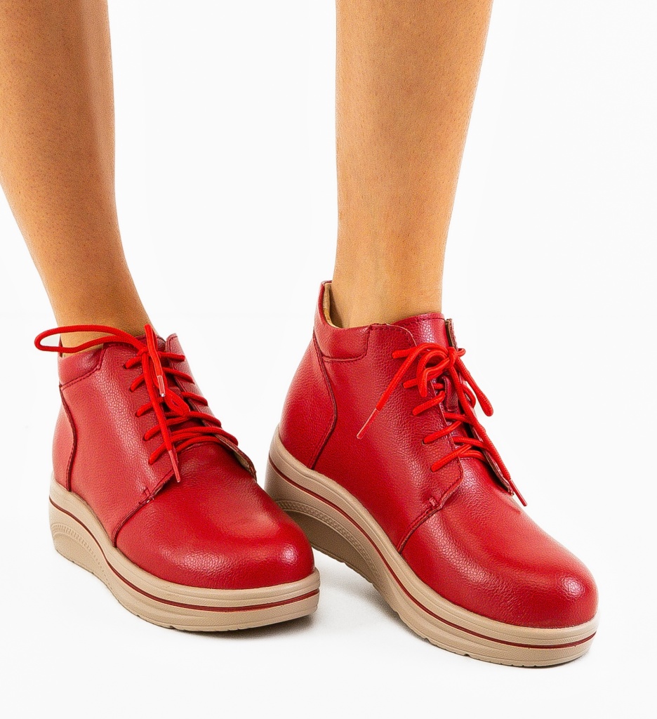Pantofi Palerma Rosii | Design Casual Elegant