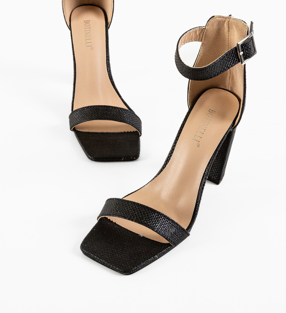Sandale Puffy Negre - Eleganță și Confort - imagine 4