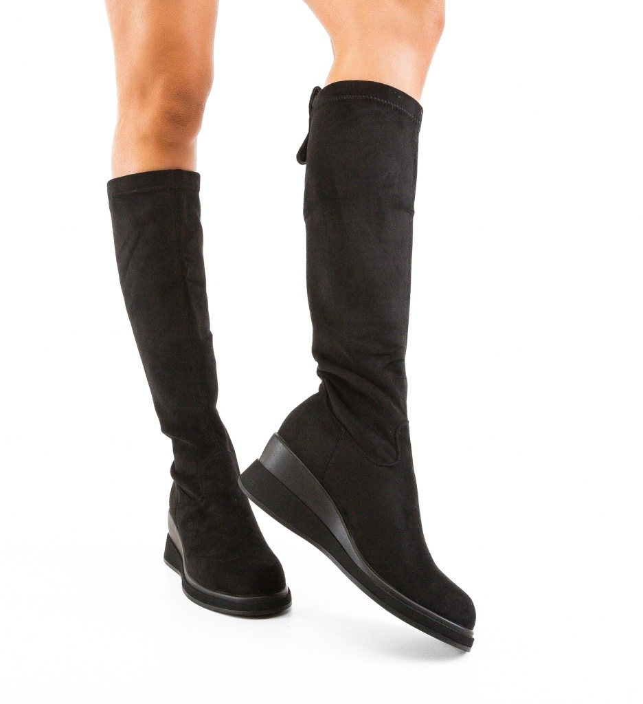 Cizme Dama Leonella Negre | Design Elegant