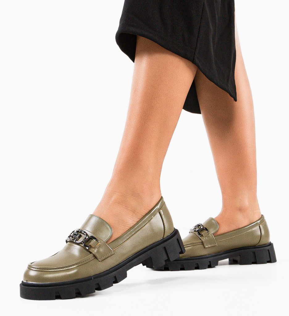 Pantofi Casual Dama Verzi Jebona | Stil și Confort - imagine 2