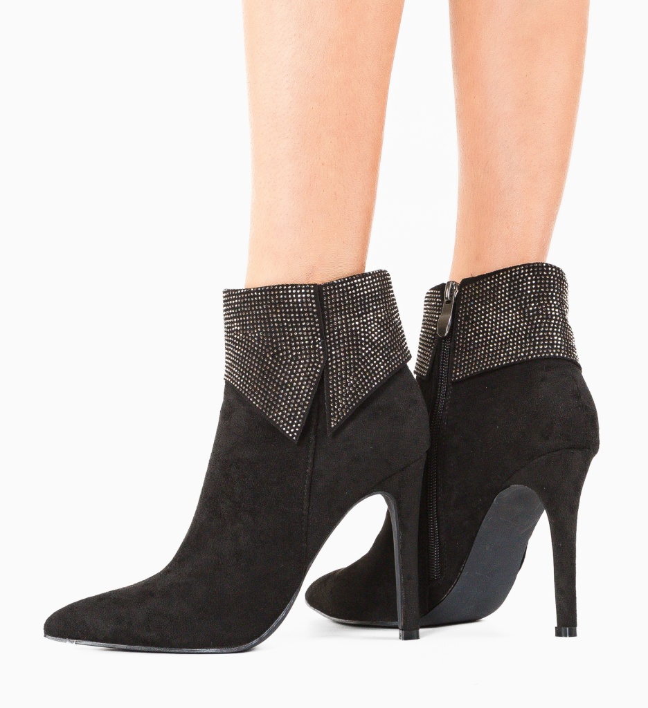 Botine Dama Emmerso Negre - Eleganță și Stil - imagine 4