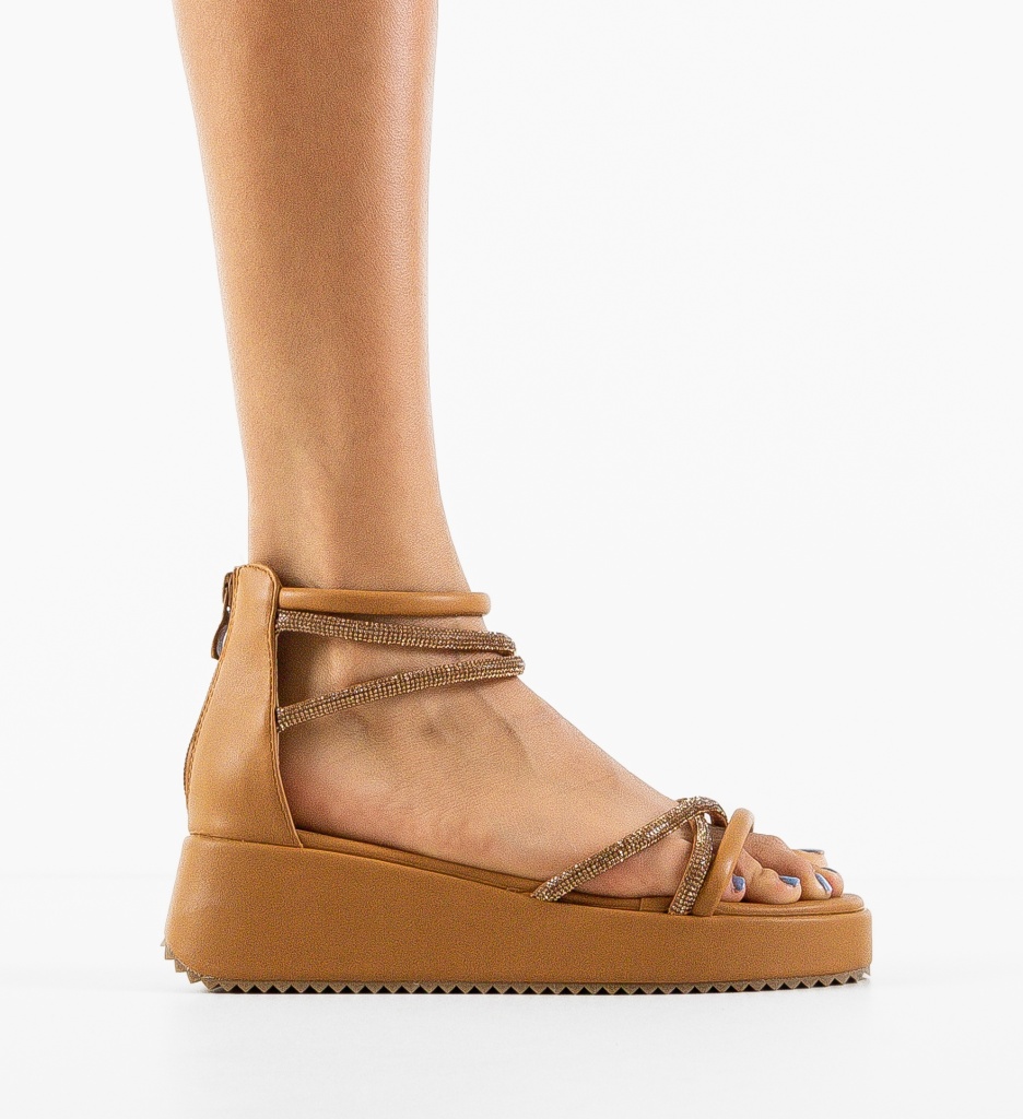 Sandale Dama Brynjar Camel | Confort și Eleganță - imagine 4