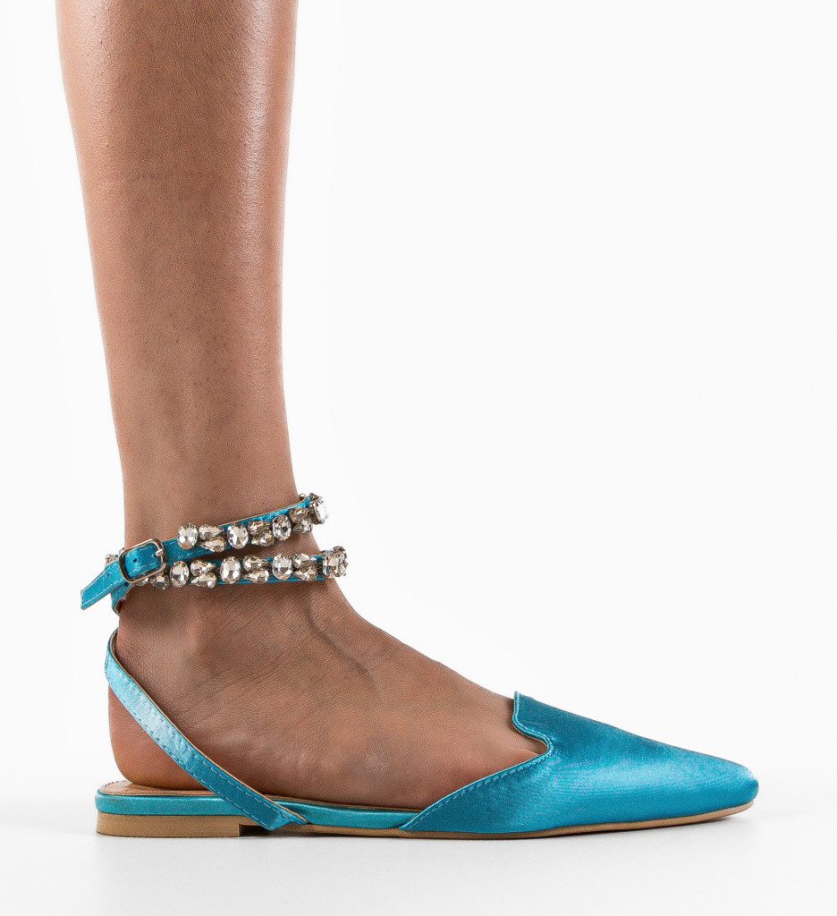 Balerini Josie Albastri - Confort Casual - imagine 4
