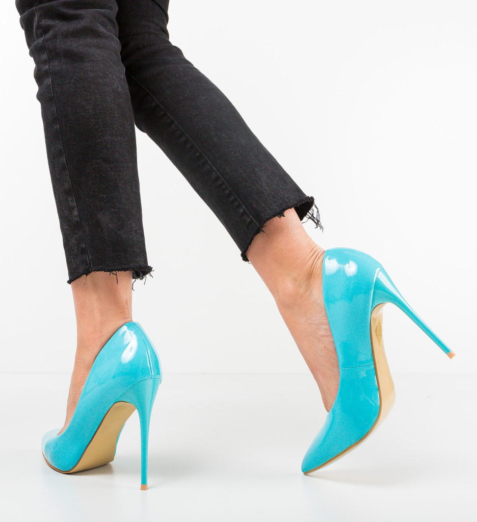 Pantofi cu Toc Telio Albastri - Eleganță Asigurată - imagine 3
