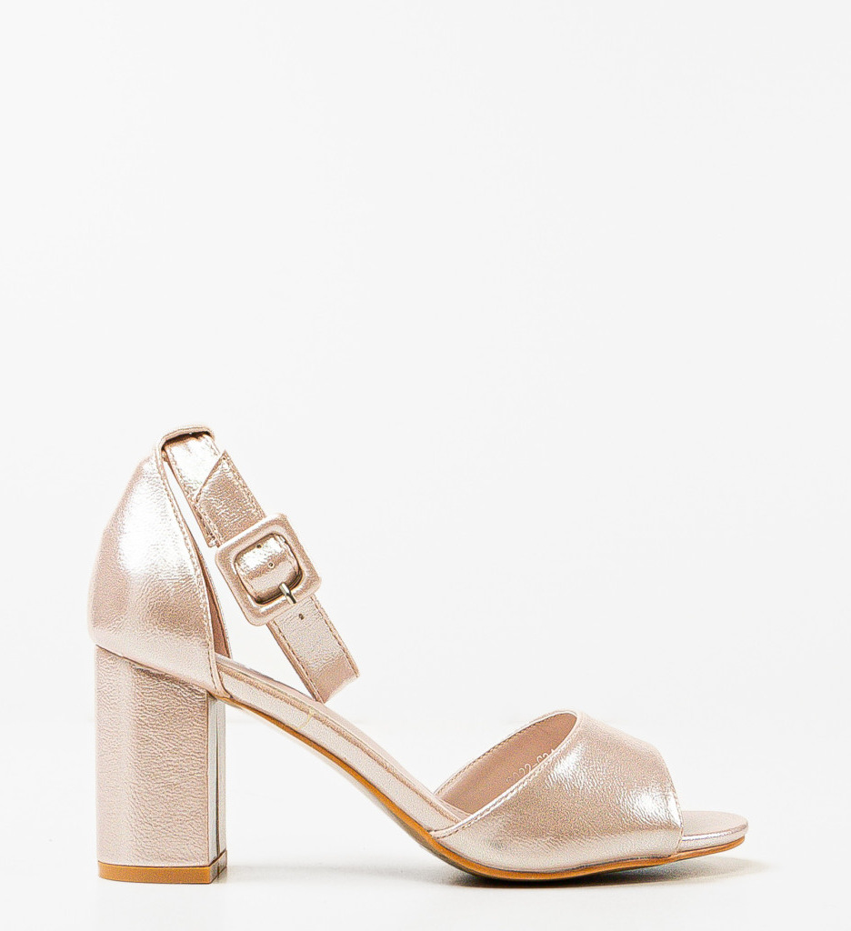 Sandale cu Toc Gruel Roz - Eleganță Feminină - imagine 2