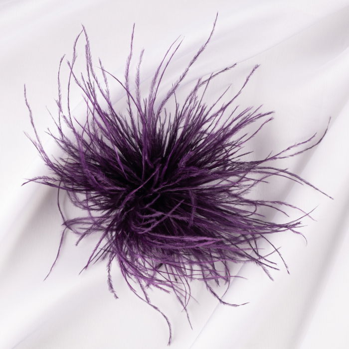 Brosa Pene Mov cu Clips Par | Shopika Accesorii