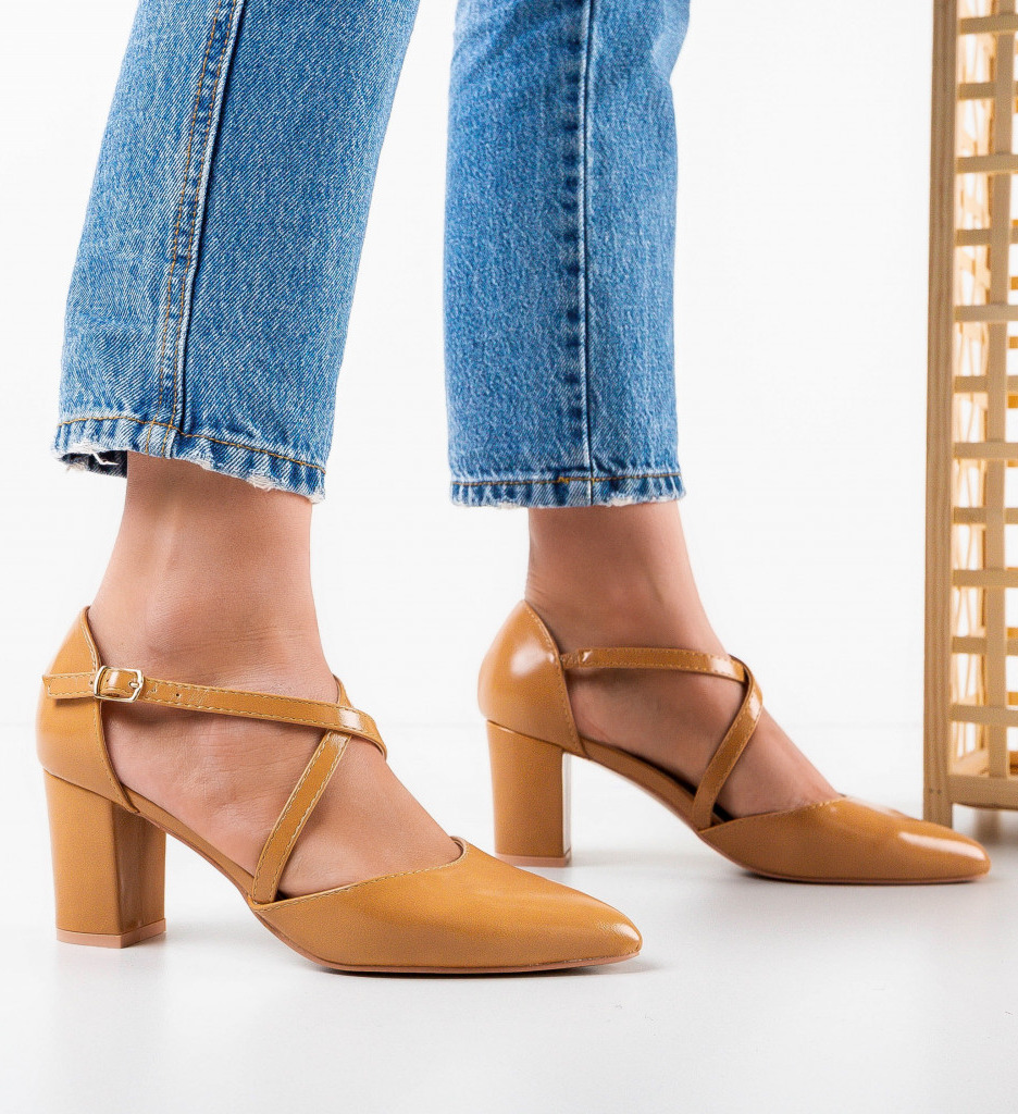 Pantofi Rahma Camel - Eleganță Premium