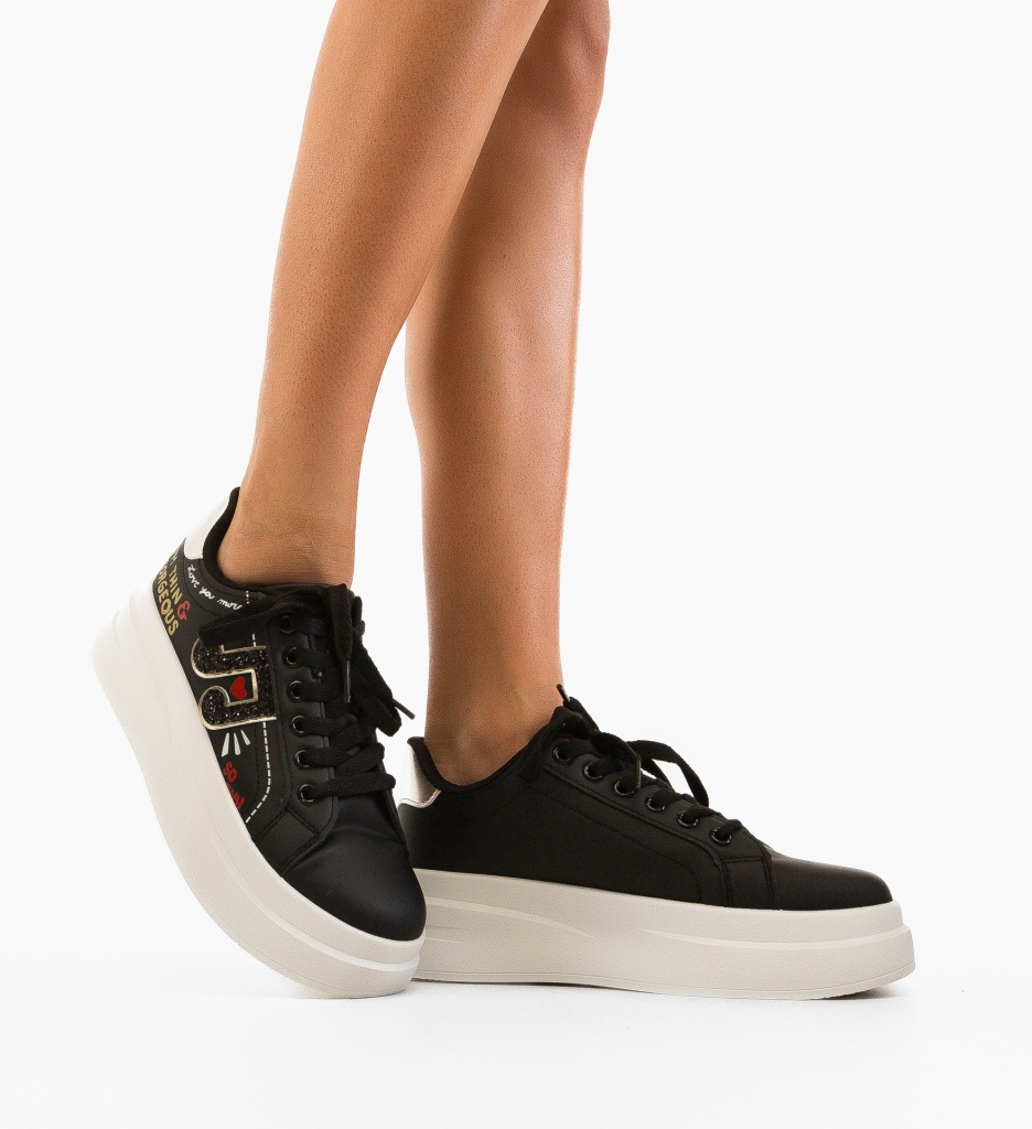 Sneakers Imoge Negri Dama - Confort și Stil