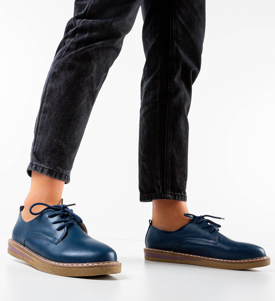 Pantofi Casual Doria Bleumarin - Confort și Stil - imagine 4