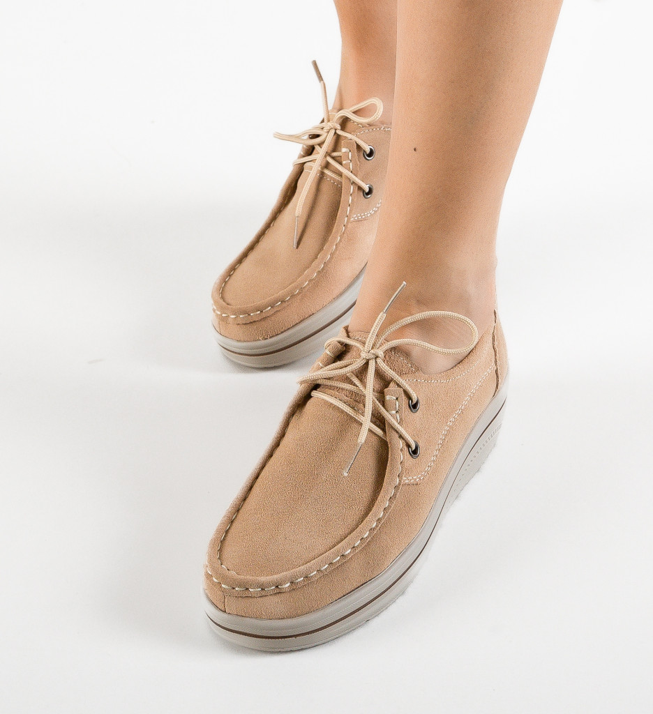 Pantofi Auron Bej | Confort & Stil Casual - imagine 3