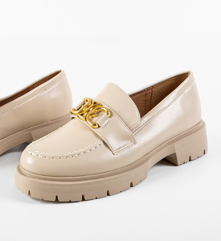 Pantofi Casual Dama Murray Bej Confort - imagine 7