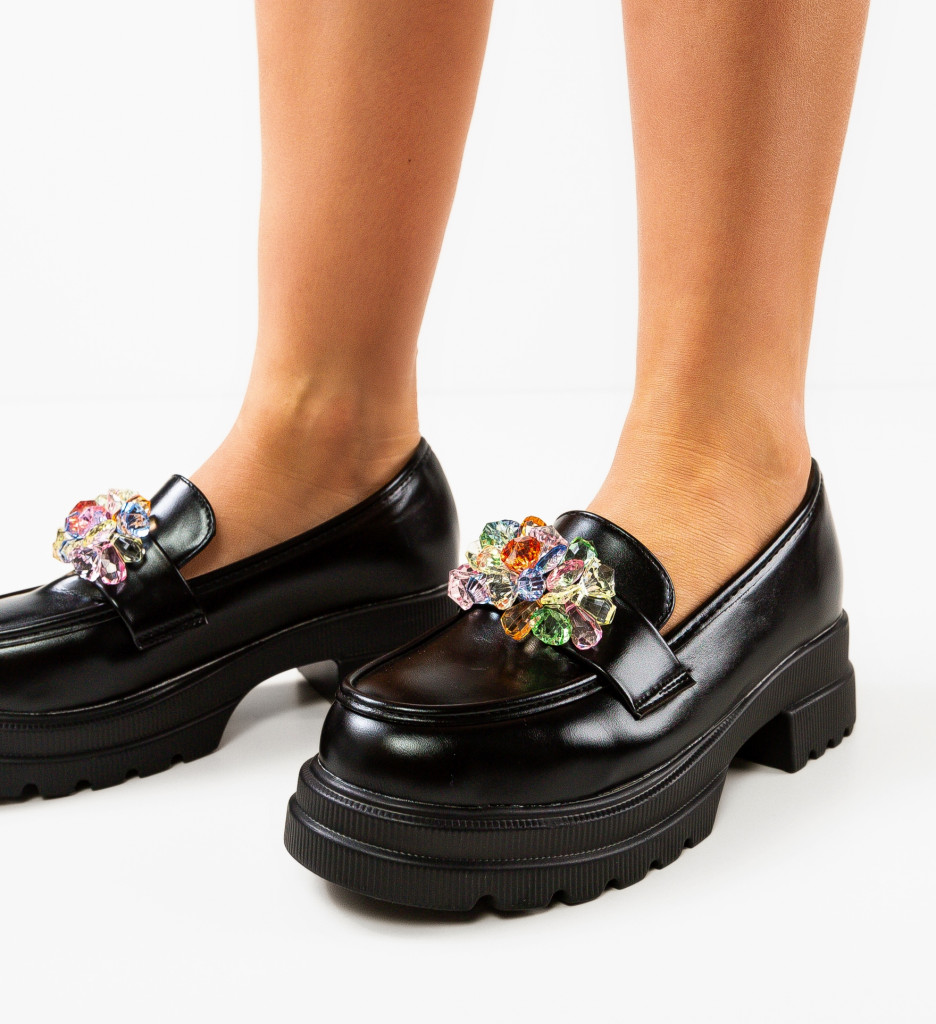 Pantofi Casual Dama Miska Negri | Confort și Stil - imagine 3