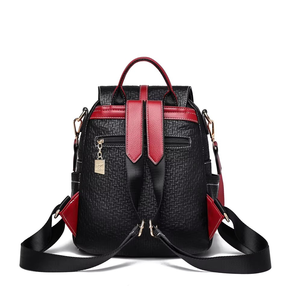 Rucsac dama Iliris GT3603 din piele ecologica, Negru - imagine 4