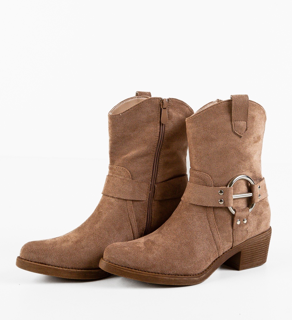 Botine Dama Szymo Khaki | Confortabile - imagine 8